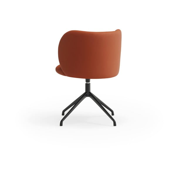 Pomarańczowy tapicerowany fotel jadalniany Mogi – Teulat-image-2