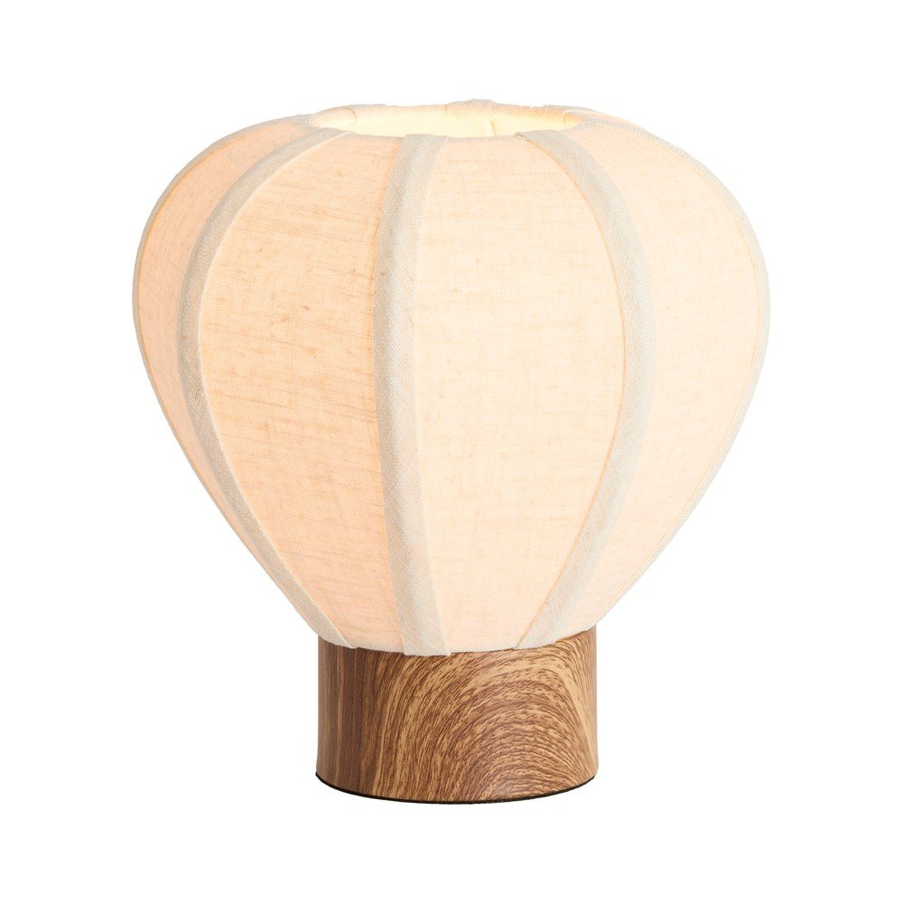 Kremowa metalowa lampa stołowa z tekstylnym kloszem (wysokość 23,5 cm) Kyzo – Light & Living (zdjęcie 2)