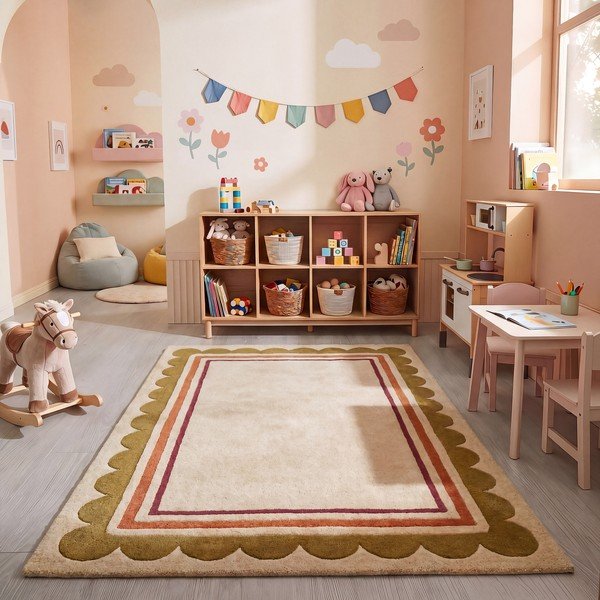 Wełniany dywan tkany ręcznie w naturalnym kolorze 120x170 cm Lois – Flair Rugs-image-1