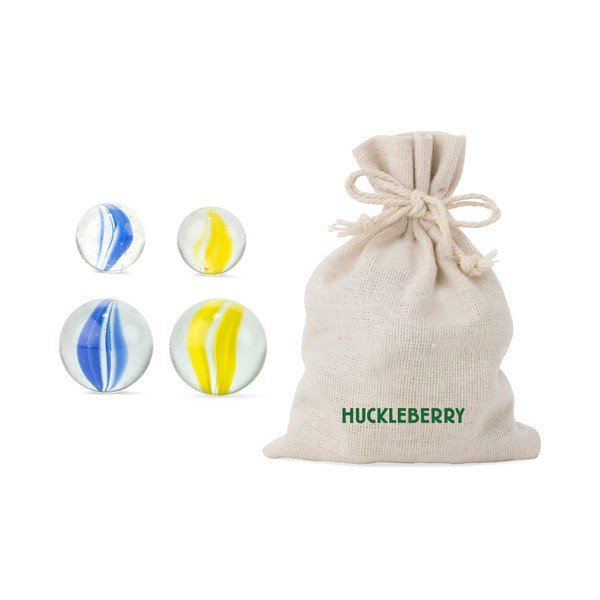 Zestaw 24 kulek szklanych do gry Kikkerland Huckleberry