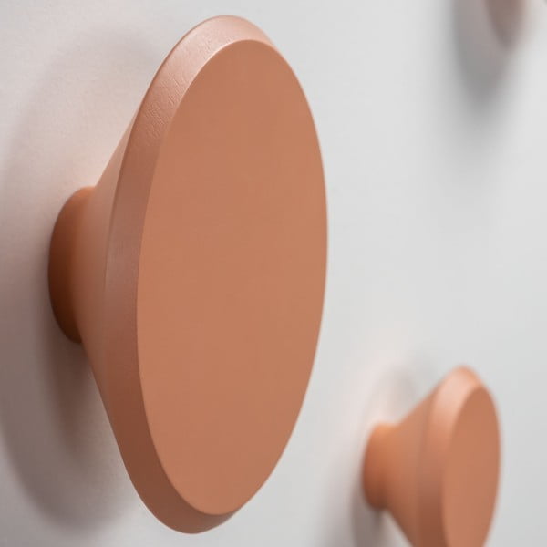 Zestaw 3 pomarańczowych wieszaków ściennych Kave Home Nadua-image-2