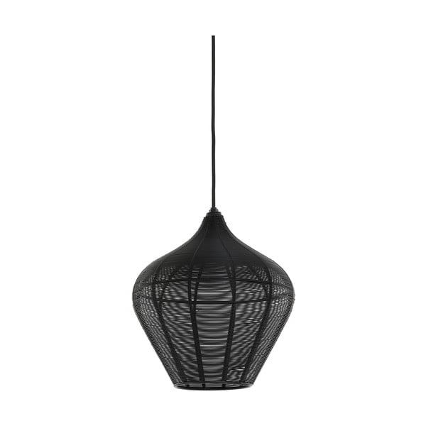 Czarna lampa sufitowa ø 27 cm Alvaro – Light & Living