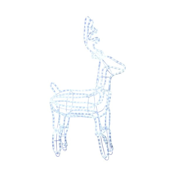 Świecąca dekoracja Reindeer, wysokość 105 cm, zimne białe światło