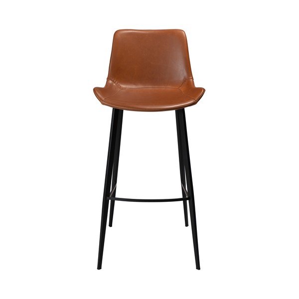 Brązowy hoker z imitacji skóry DAN–FORM Denmark Hype, wys. 103 cm-image-2