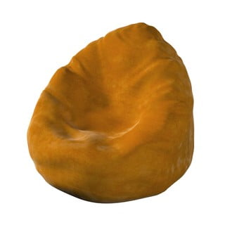 Pomarańczowy worek do siedzenia Posh Velvet – Yellow Tipi