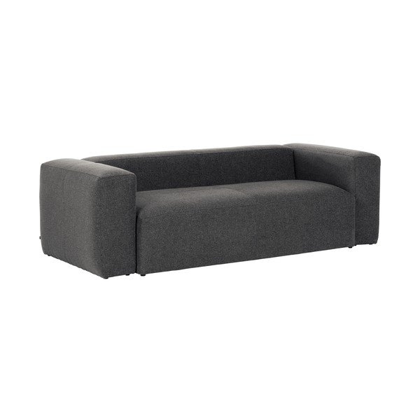 Ciemnoszara sofa Kave Home Blok, 210 cm-image-2