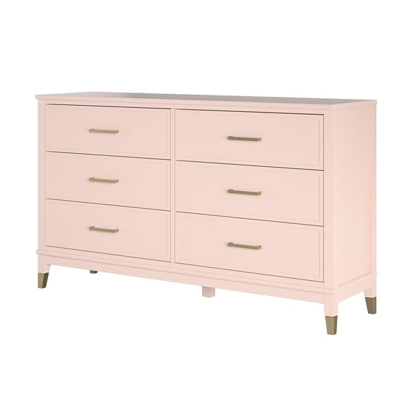 Różowa komoda CosmoLiving by Cosmopolitan Westerleigh, 144x85 cm-image-3
