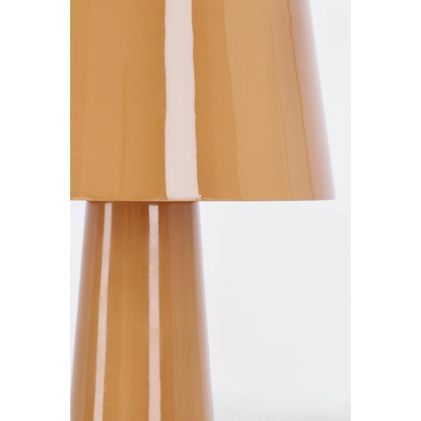 Pomarańczowa metalowa lampa stołowa LED z metalowym kloszem (wysokość 51 cm) Turner – Bizzotto-image-3