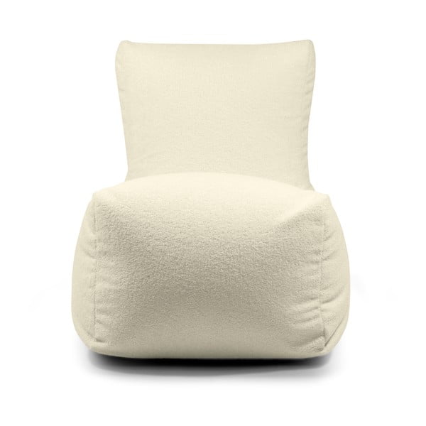Jasnoszary worek do siedzenia z materiału bouclé Seat Lounge – SLOWDOWN-image-2