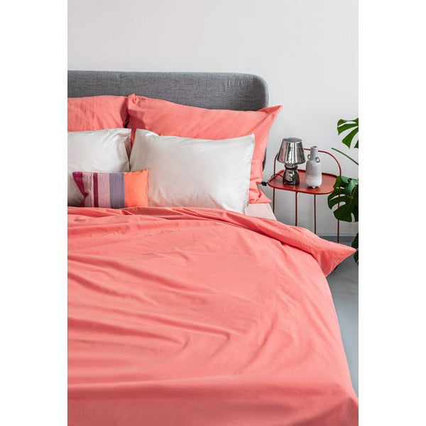 Koralowa bawełniana pościel dwuosobowa Bonami Selection, 200x220 cm-image-4
