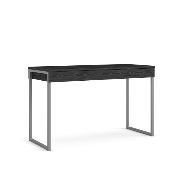 Czarne biurko Tvilum Function Plus, 126 x 52 cm-image-3