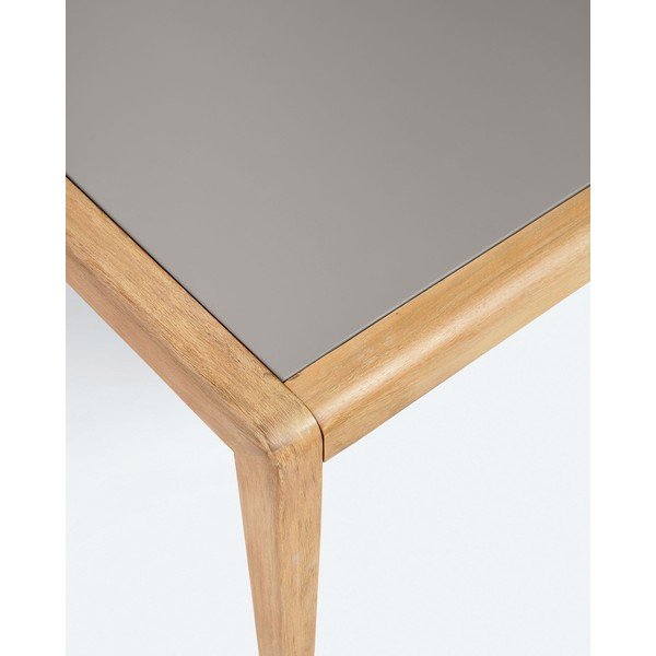 Ogrodowy stolik z podstawą z drewna akacjowego Kave Home Better, 120x70 cm-image-1