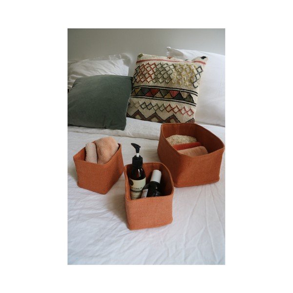 Zestaw 3 jutowych koszyków Compactor Noah-image-1