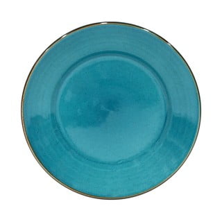 Niebieski talerz z kamionki Casafina Sardegna, ⌀ 30 cm