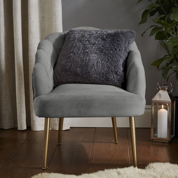 Poduszka dekoracyjna z mikropluszu 45x45 cm Cuddly – Catherine Lansfield-image-1