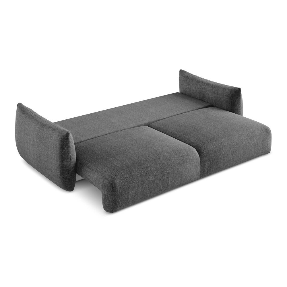 Ciemnoszara rozkładana sofa 230 cm Leila – Makamii (zdjęcie 5)