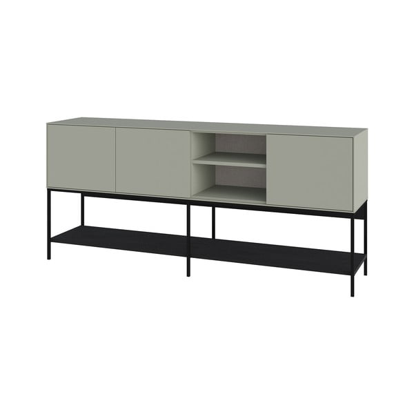 Zielono-czarna komoda 180x80x40 cm Amira – Marckeric