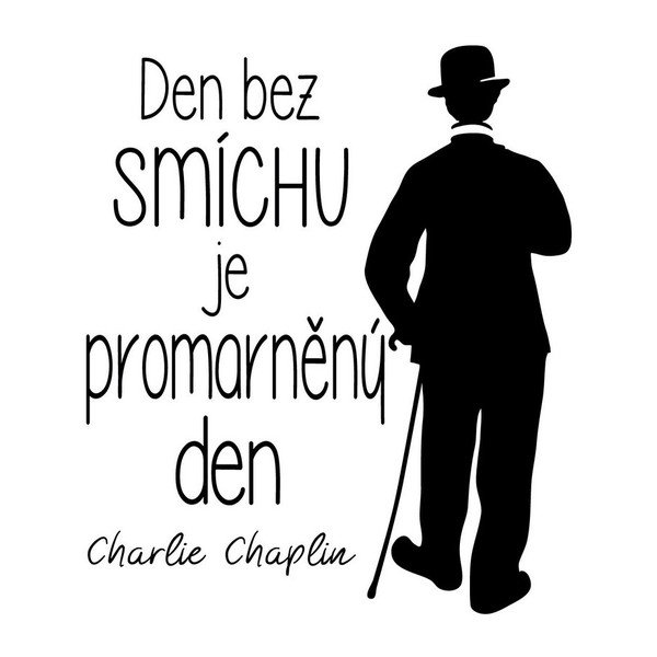 Naklejka ścienna z cytatem Ambiance Charlie Chaplin-image-1