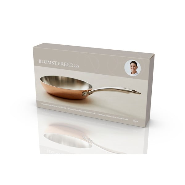 Patelnia ze stali nierdzewnej i miedzi ø 20 cm – Blomsterbergs-image-4