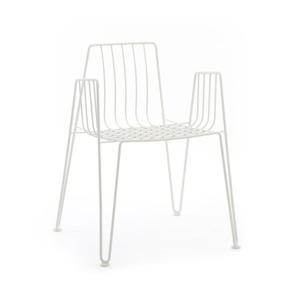 Białe krzesło Mobles 114 Rambla