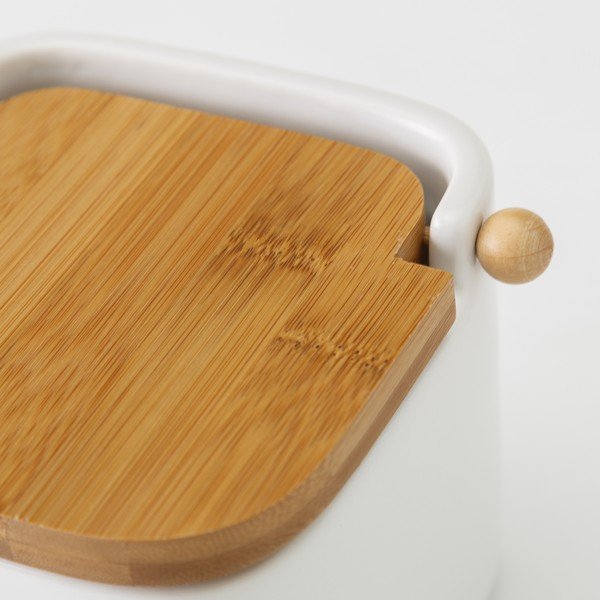 Biały ceramiczny pojemnik na sól Unimasa, 750 ml-image-1