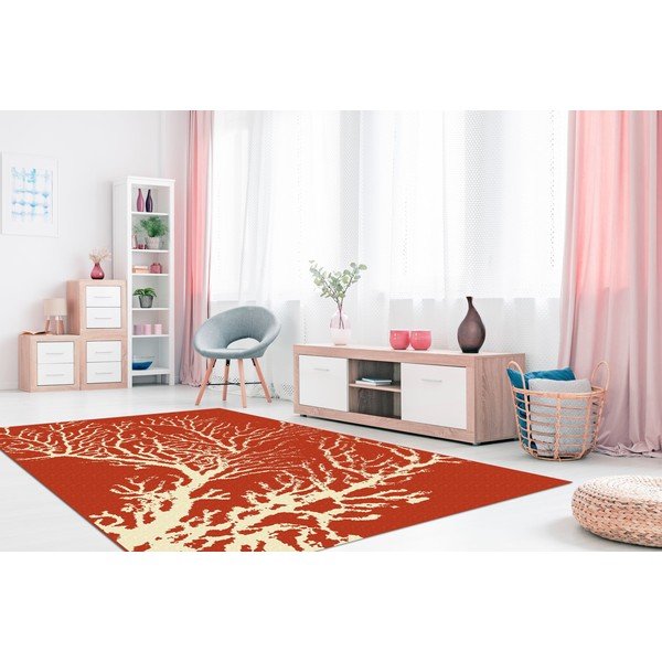 Czerwony dywan odpowiedni na zewnątrz Floorita Coral, 133x190 cm-image-4