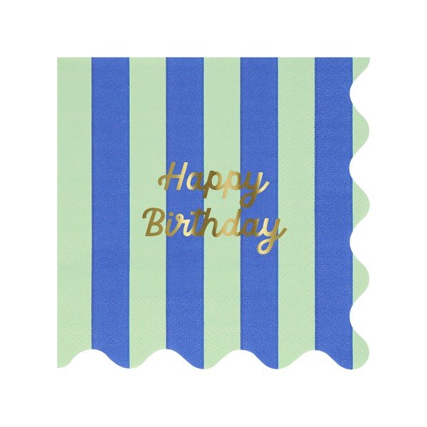 Papierowe serwetki zestaw 16 szt. Happy Birthday – Meri Meri-image-2