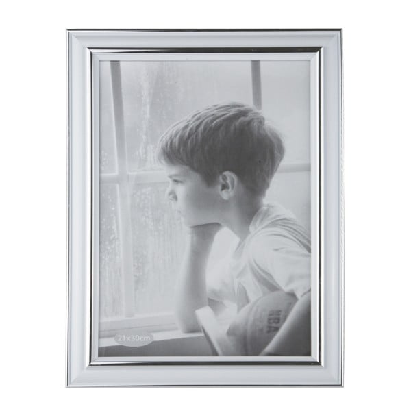 Ramka na zdjęcia KJ Collection Plain Silver, 30x21 cm