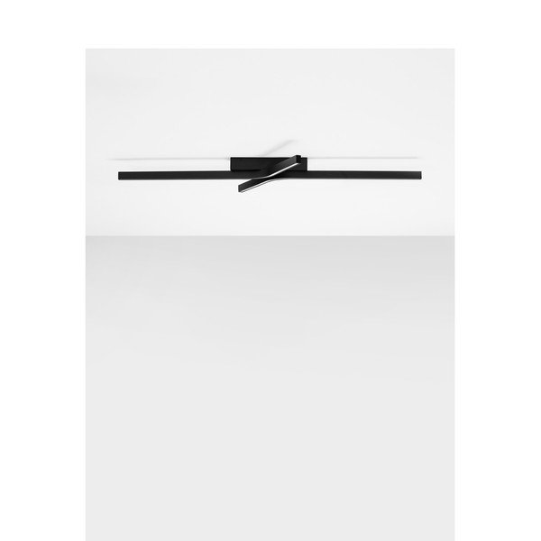 Aluminiowa lampa sufitowa LED ze ściemniaczem w kolorze matowej czerni 50x100 cm Akro – Nova Luce-image-4