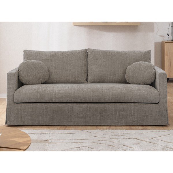 Szara sofa 195 cm Paphos – Ropez-image-1