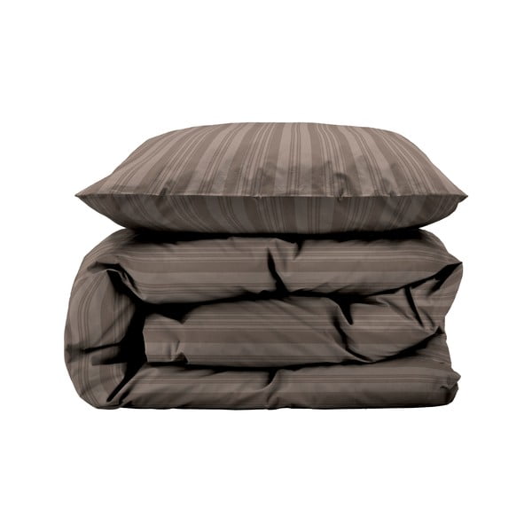 Szarobrązowa adamaszkowa pościel jednoosobowa 140x220 cm Noble – Södahl-image-2