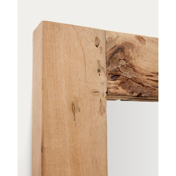 Lustro z drewnianą ramą ścienne 80x180 cm Maden – Kave Home-image-2