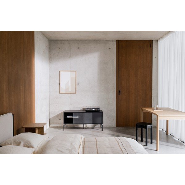 Czarna szafka pod TV 116x55x42 cm Met Mini – noo.ma-image-4