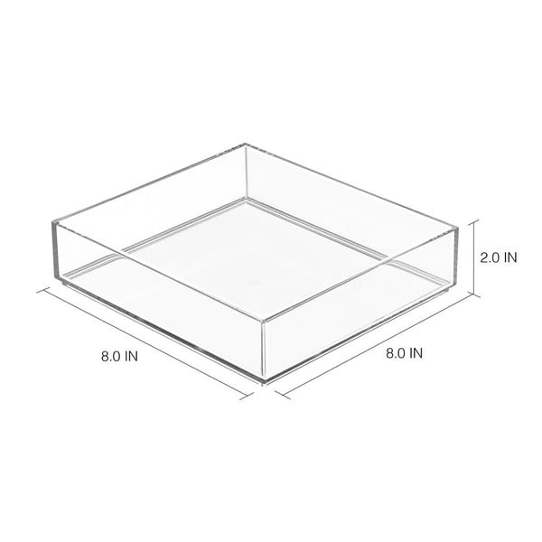 Przezroczysty organizer iDesign Clarity, 20x20 cm-image-1
