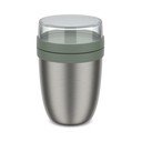 Termos na jedzenie ze stali nierdzewnej w kolorze srebra/szałwiowy 500 ml Ellipse – Mepal