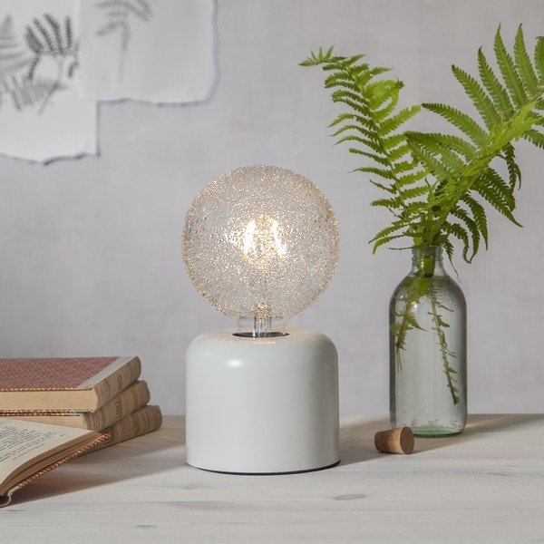 Biała podstawa lampy 10 cm Glans – Star Trading-image-1