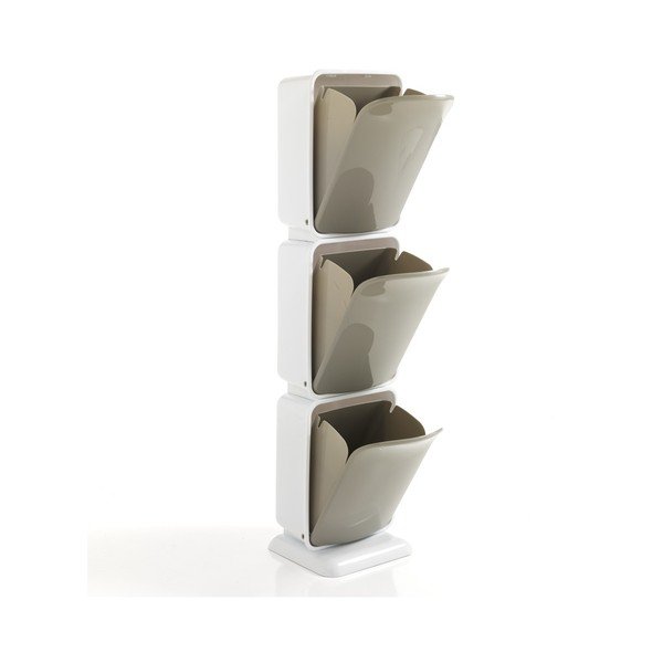 Kosz do recyklingu z 3 przegrodami Tomasucci Riky, wys. 125 cm-image-1