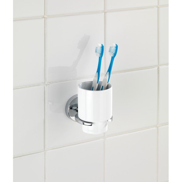 Kubek na szczoteczki z przyssawką Wenko Vacuum-Loc Capri, do 33 kg-image-1