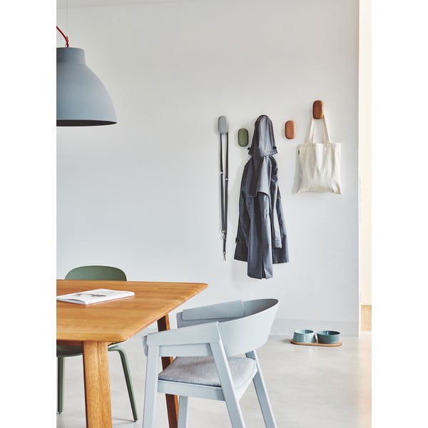 Jasnoróżowy haczyk ścienny z drewna dębowego Gemma Oak Nude – MiaCara-image-1