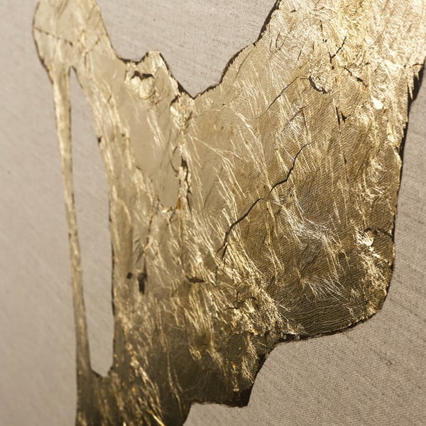 Ręcznie malowany obraz 90x120 cm Wild Horizon Gold – Malerifabrikken-image-2