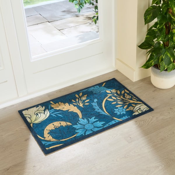 Wycieraczka 50x80 cm William Morris Blue – Artsy Doormats-image-1