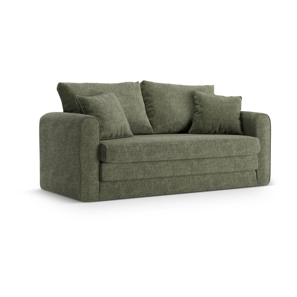 Zielona rozkładana sofa 158 cm Lido – Micadoni