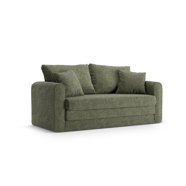 Zielona rozkładana sofa 158 cm Lido – Micadoni 