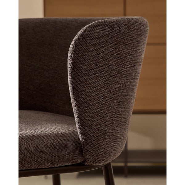 Ciemnoszary hoker (wysokość siedziska 65 cm) Ciselia – Kave Home-image-2