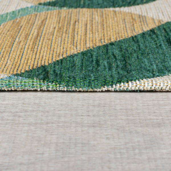 Żółto-zielony chodnik 60x230 cm Carlos Circle Geo – Flair Rugs-image-4