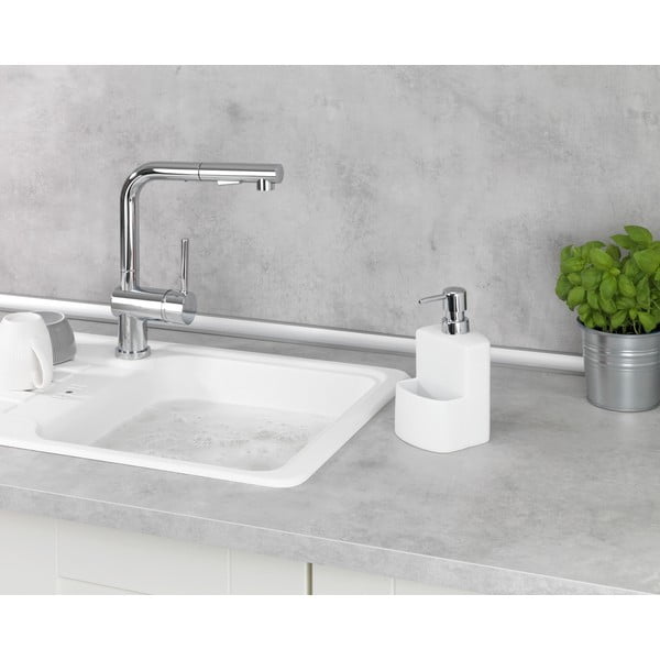 Biały dozownik do mydła w płynie Wenko Festival-image-2