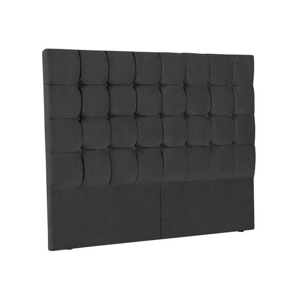 Ciemnoszary zagłówek łóżka Kooko Home Hasso, 120x200 cm-image-1