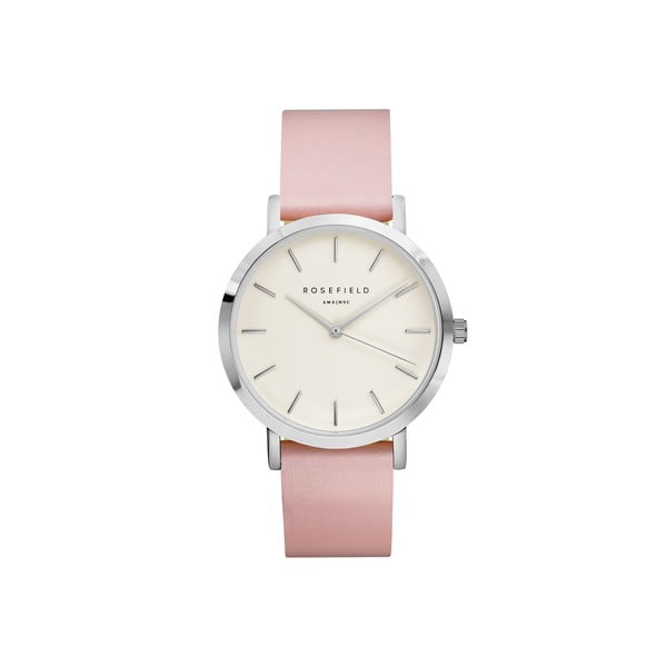 Zegarek damski Rosefield - The Gramercy, biały/różowy/srebrny