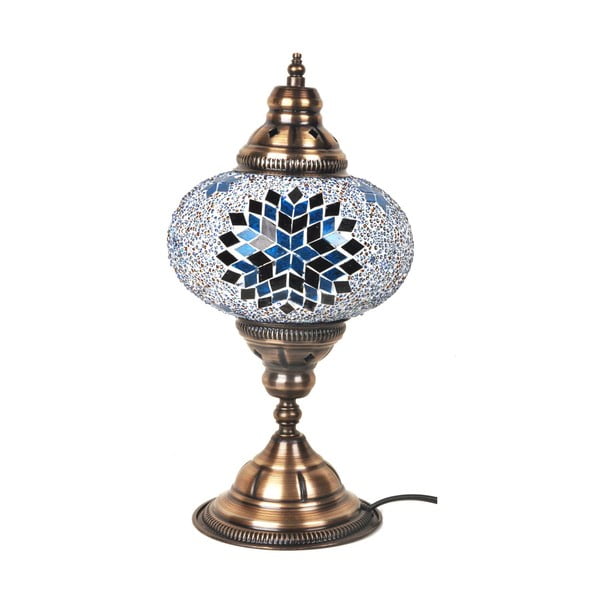 Szklana lampa stołowa Homemania Fudżajra, ⌀ 17 cm