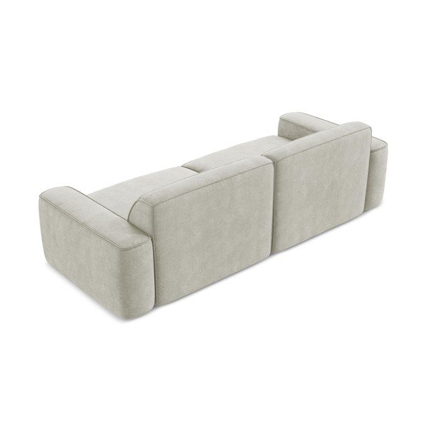 Kremowa sofa z tkaniny szenilowej 244 cm Omao – Makamii-image-3
